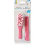 Set perie si pieptan pentru bebelusi Thermobaby-Rose bonbon fotografia produsului View 5 S