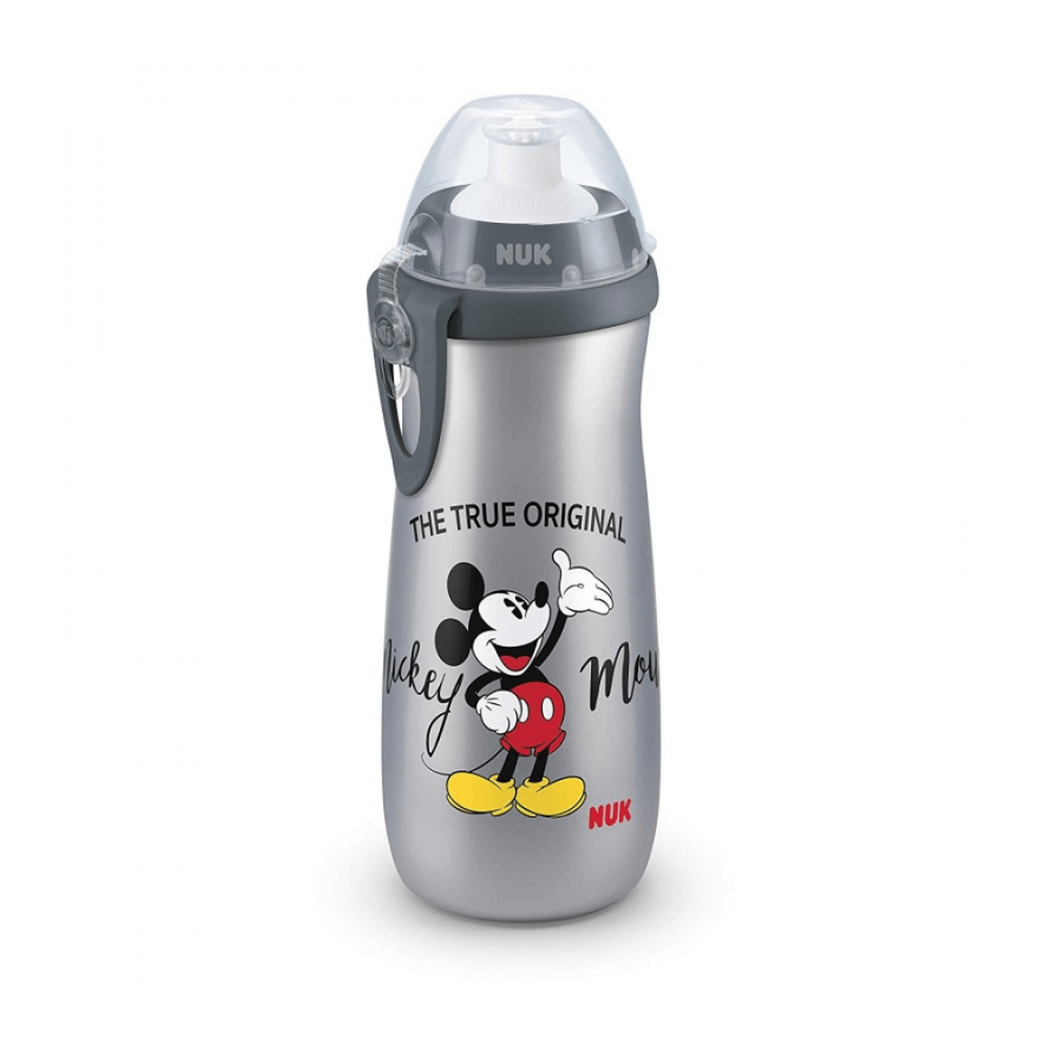 Cana Nuk Sport Mickey Gri 450 Ml + Adaptor Push-Pull fotografia produsului