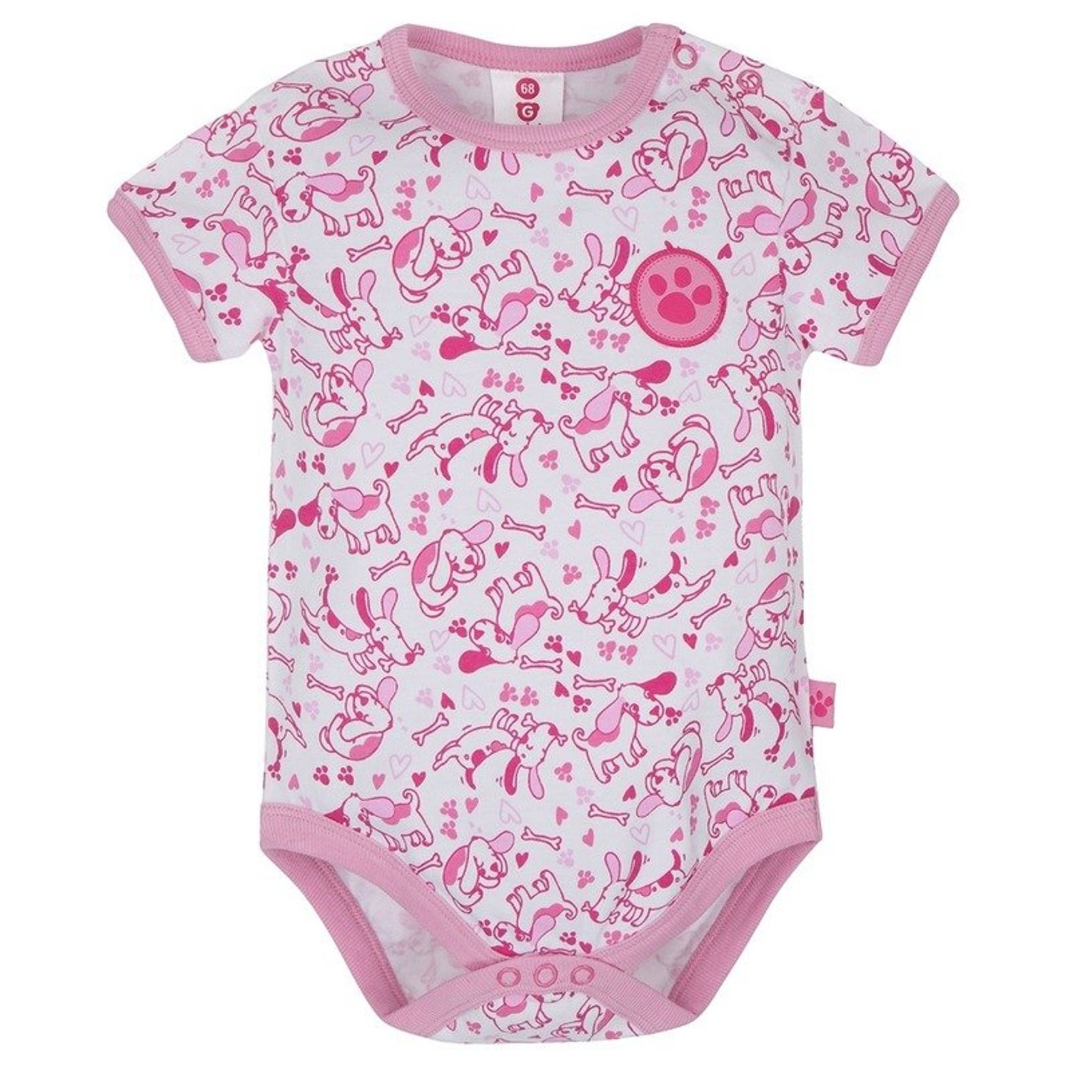 Gmini Body cu maneca scurta Prima Pink fotografia produsului View 2 L
