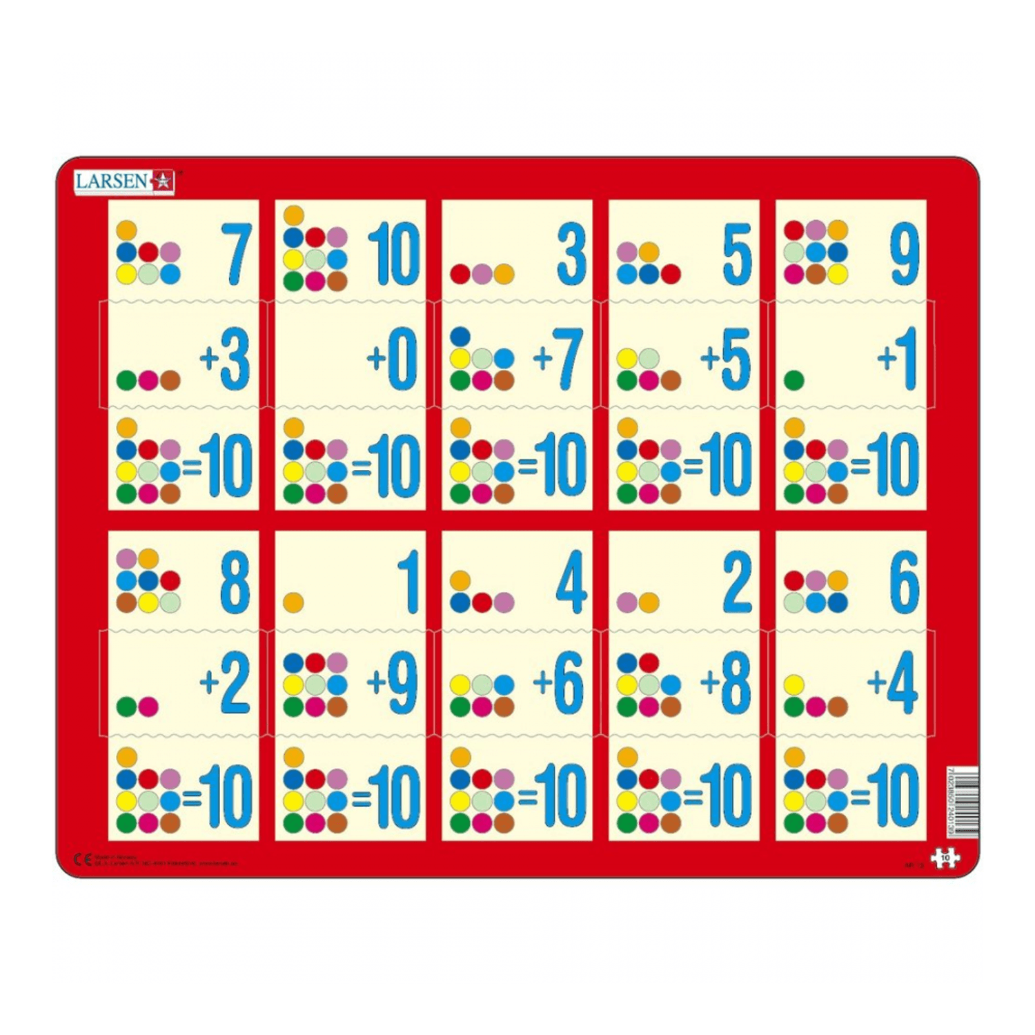 Puzzle Adunarea 1 - 10C, 10 Piese Larsen LRAR13 fotografia produsului