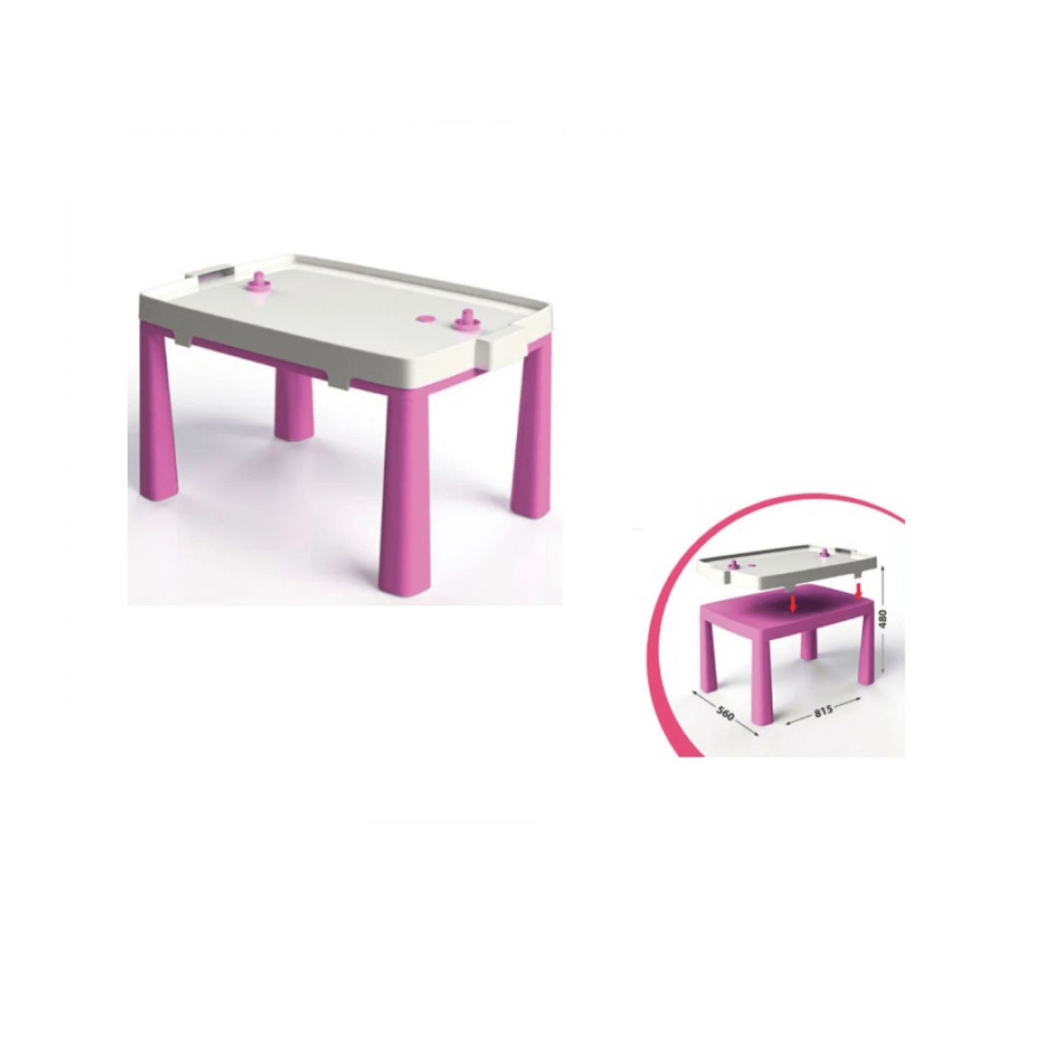 Set masa copii+scaun taburet MyKids 04580/3 Roz fotografia produsului