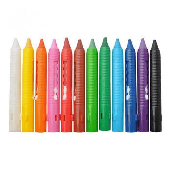 Set 12 creioane colorate pentru fata, culori non alergice iso trade my17775