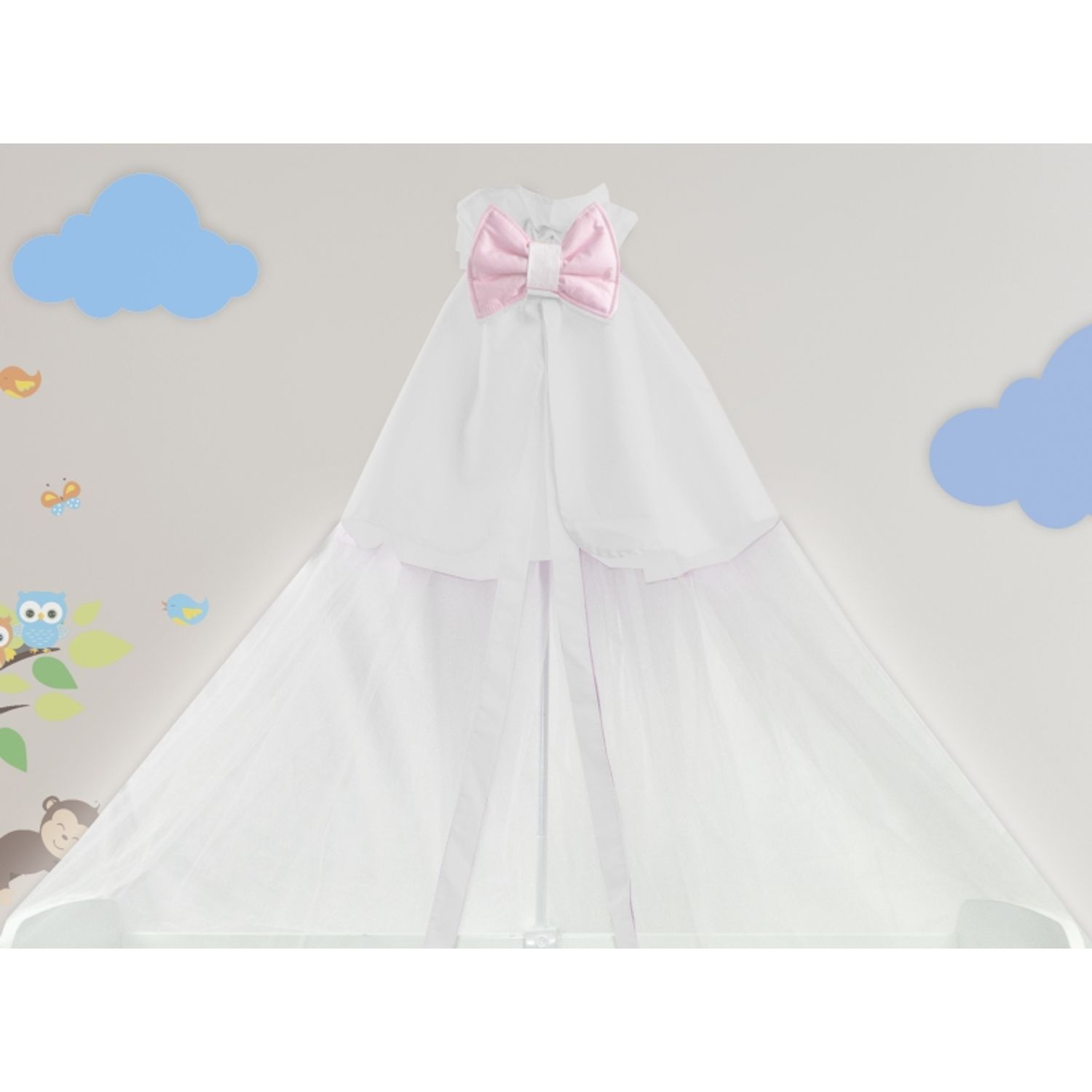 Baldachin MyKids Standard Mare Alb-Roz fotografia produsului View 2 L