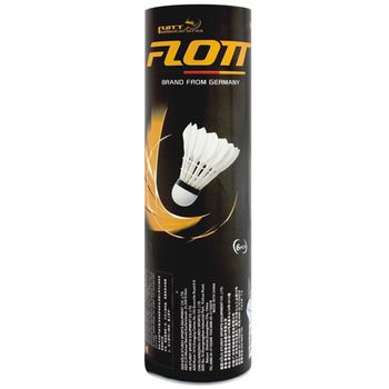 Set 6 fluturasi badminton din pene flott, fbd 0630