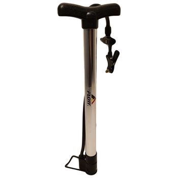 Pompa aer manuala marca flott cu furtun 48 cm si suport picior fpm0312