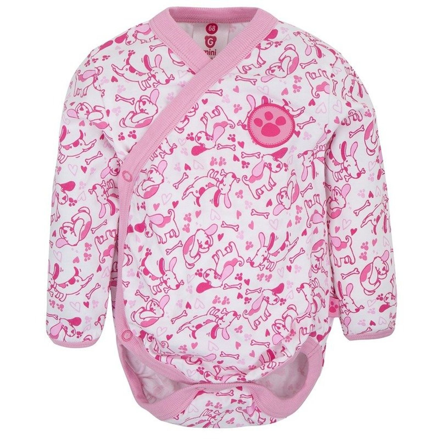 Gmini Body cu maneca lunga Prima Extra Pink fotografia produsului View 2 L