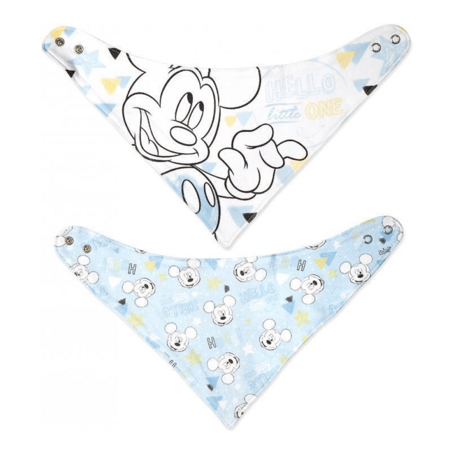 Set 2 bavete bumbac Mickey Tender Lulabi 7870200 fotografia produsului