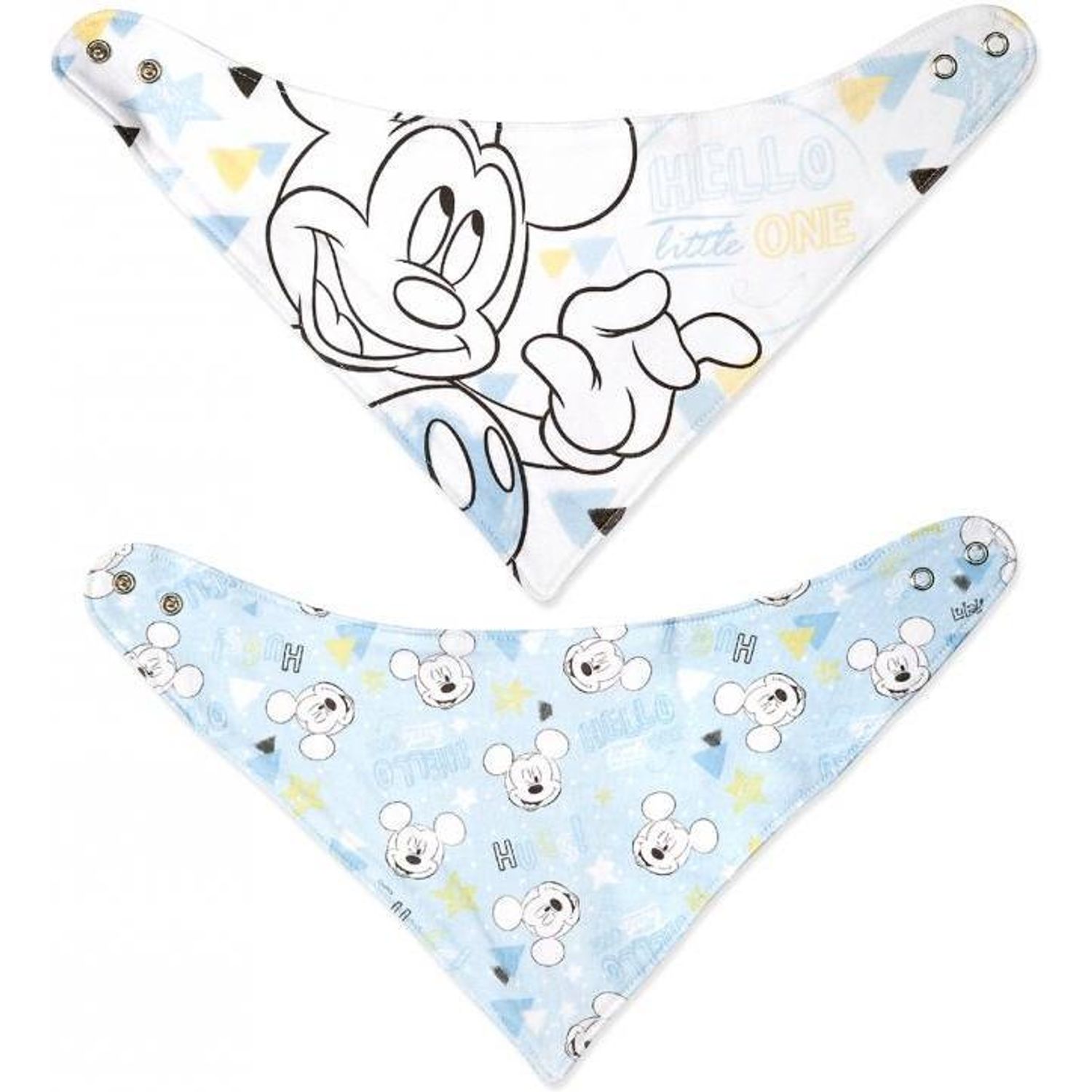 Set 2 bavete bumbac Mickey Tender Lulabi 7870200 fotografia produsului View 2 L