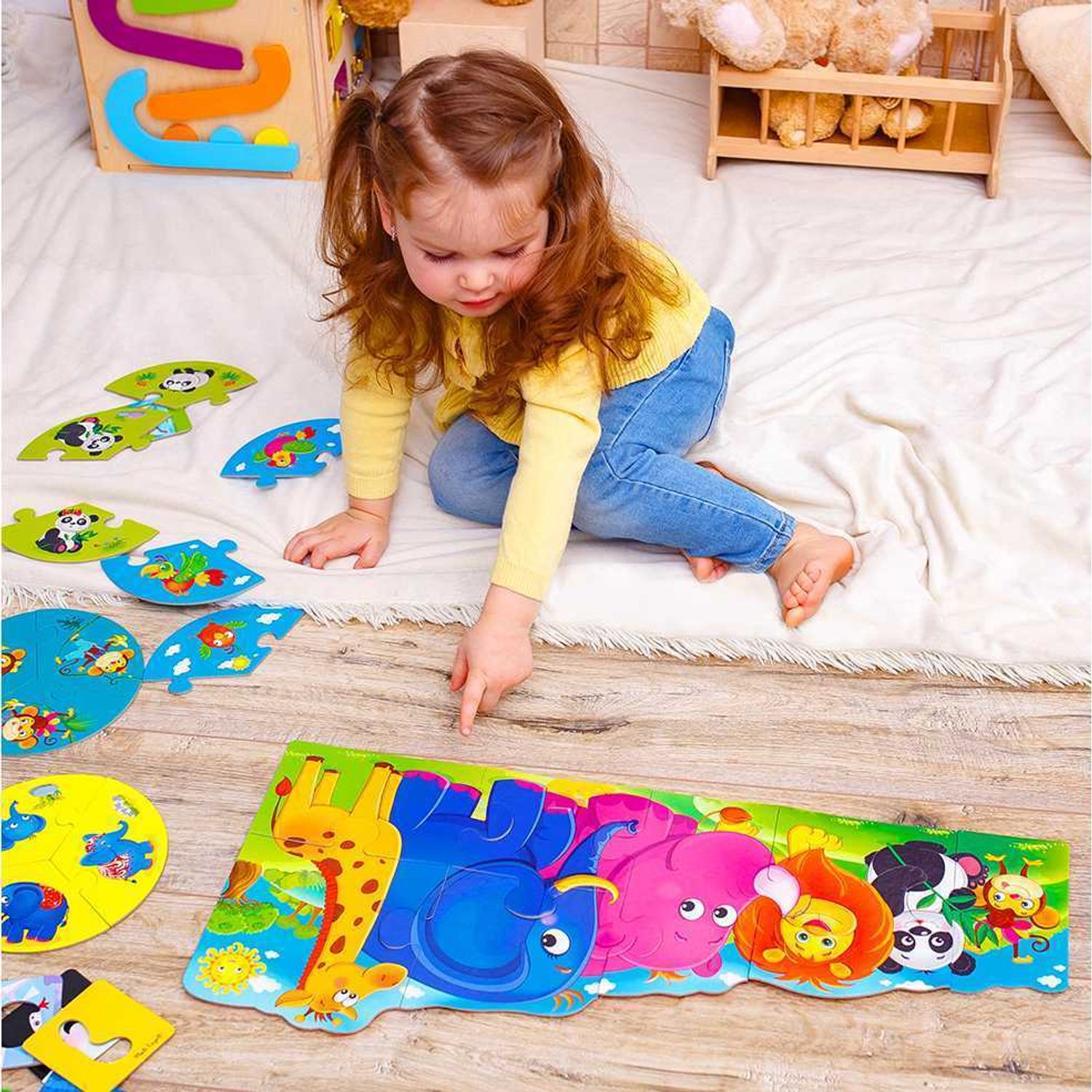 Roter Kafer - Joc educativ 3 in 1 Zoo Roter Kafer RK1310-02 - elefant.ro