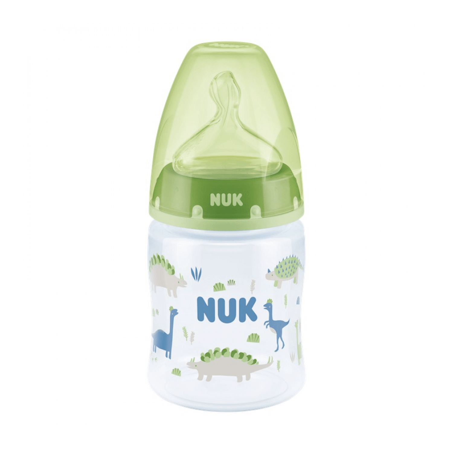 Biberon Nuk First Choice Plus 150 Ml Tetina Silicon M 0-6 luni Verde fotografia produsului