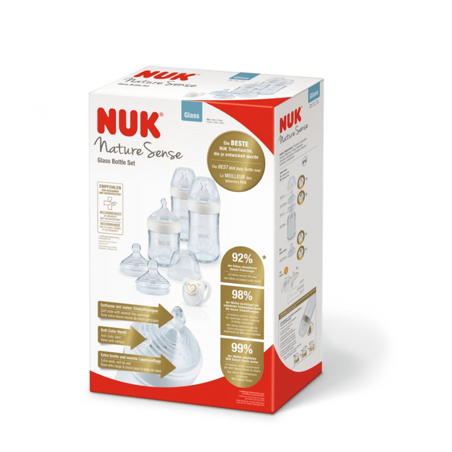 Set Nuk Nature Sense Biberoane Sticla fotografia produsului