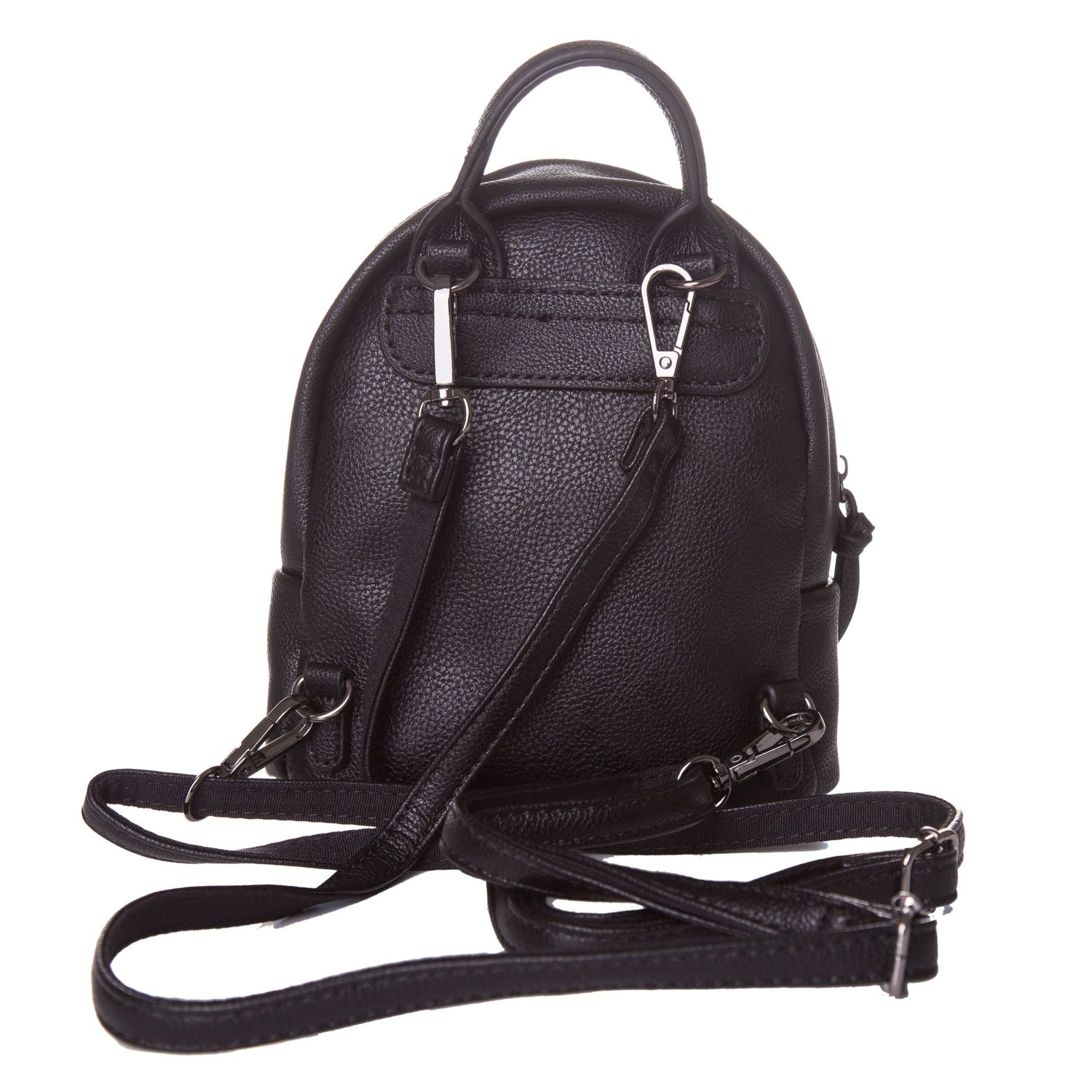 Lamonza Rucsac De Dama Daisy Negru 17X16X9 Cm fotografia produsului View 3 L