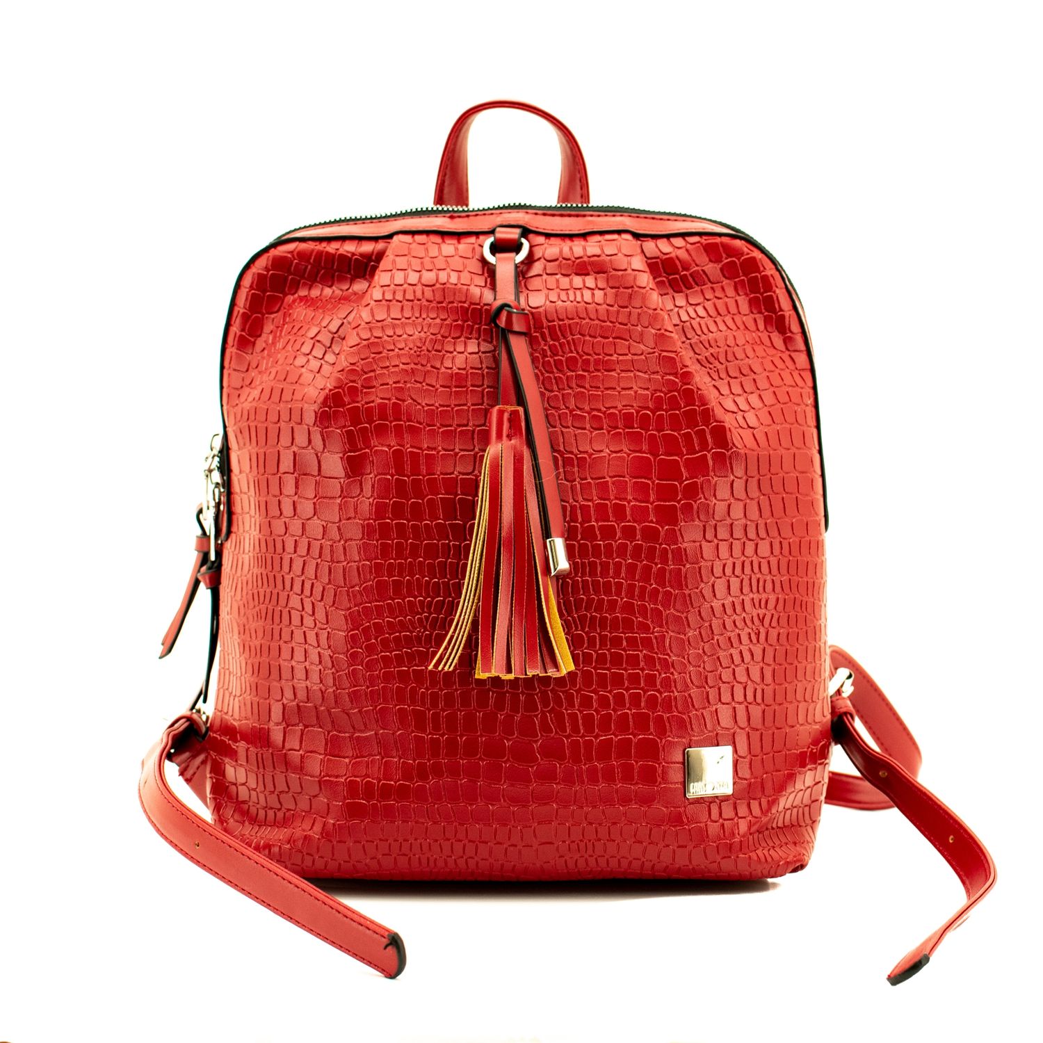 Lamonza Rucsac Dama Porta Rosu 24X30X11 Cm fotografia produsului