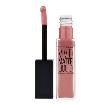 Ruj lichid mat maybelline new york color vivid matte liquid, 05 nude flush, 8 ml