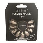 Set 24 Unghii False cu adeziv inclus Technic False Nails, Stiletto, Abstract fotografia produsului
