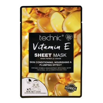 Masca cu vitamina e technic vitamin e sheet mask, 18 g