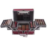 Valiza De Machiaj Multifunctionala Miss Rose Professional Makeup, Simple Pink Case fotografia produsului