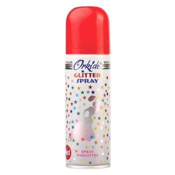 Spray Stralucitor ROSU Pentru Par Si Corp Orkide Glitter Spray, 90 ml elefant.ro