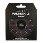 Set 24 Unghii False cu adeziv inclus Technic False Nails, Almond, Gloss Purple fotografia produsului