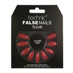 Set 24 Unghii False cu adeziv inclus Technic False Nails, Stiletto, Gloss Red fotografia produsului