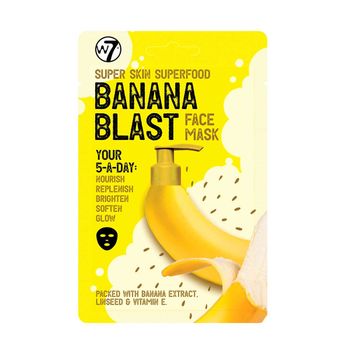 Masca hranitoare w7 super skin superfood banana blast face mask, 18 g