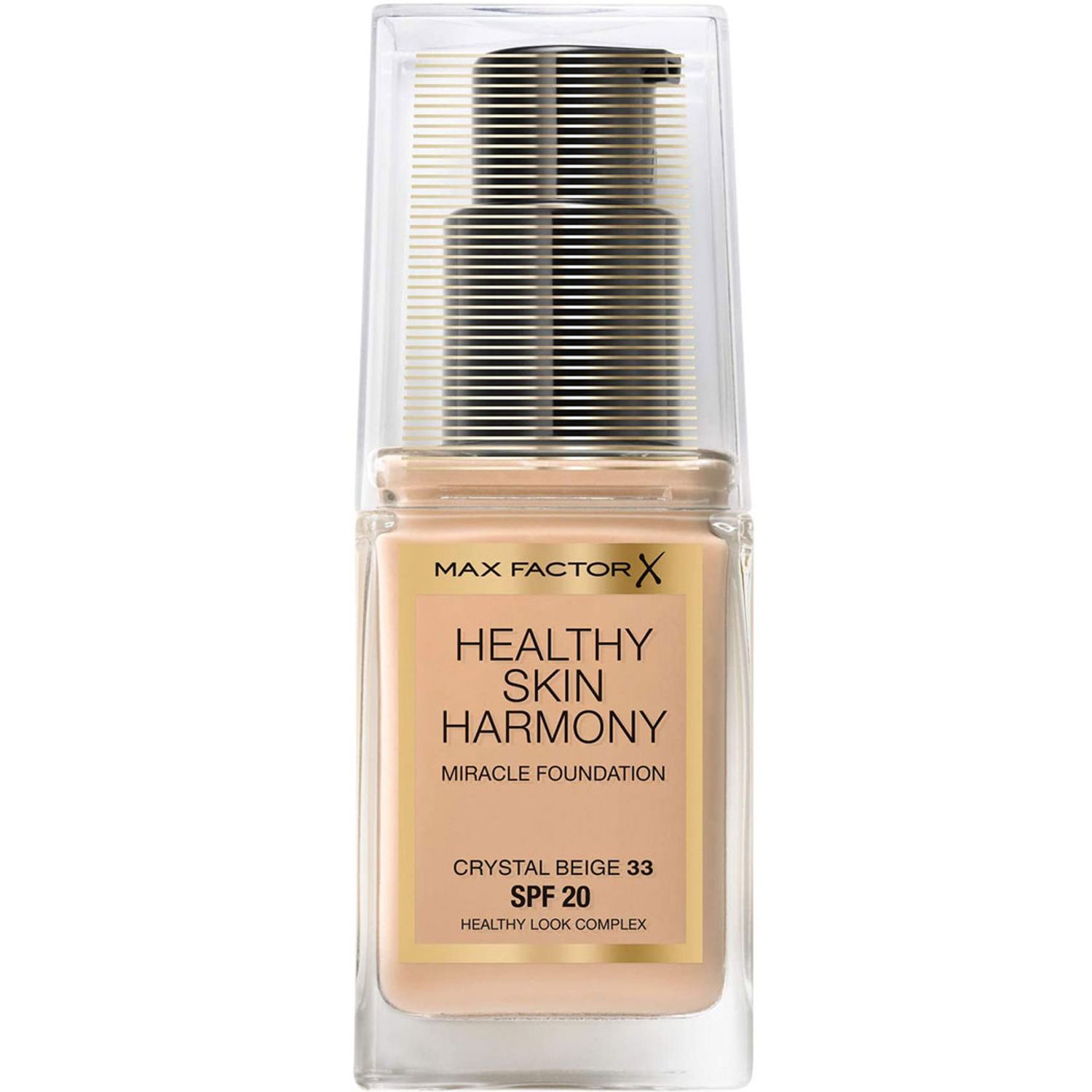 Fond de ten Max Factor Healthy Skin Harmony Miracle, 33 Crystal Beige, 30 ml fotografia produsului