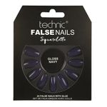 Set 24 Unghii False cu adeziv inclus Technic False Nails, Squareletto, Gloss Navy fotografia produsului
