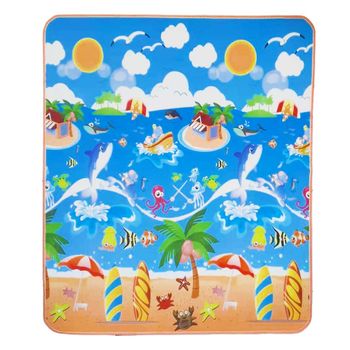 Covoras de joaca termoizolant cu doua fete, impermeabil, 150x180x0,8 cm, em 1002c