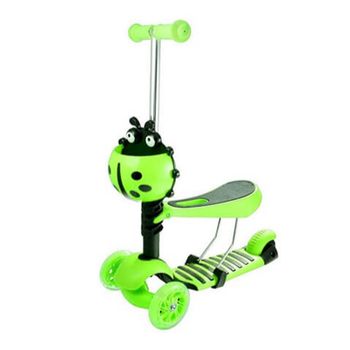 Rco Trotineta 3 in 1 evolutiva cu roti luminoase buburuza, pc 616g, verde