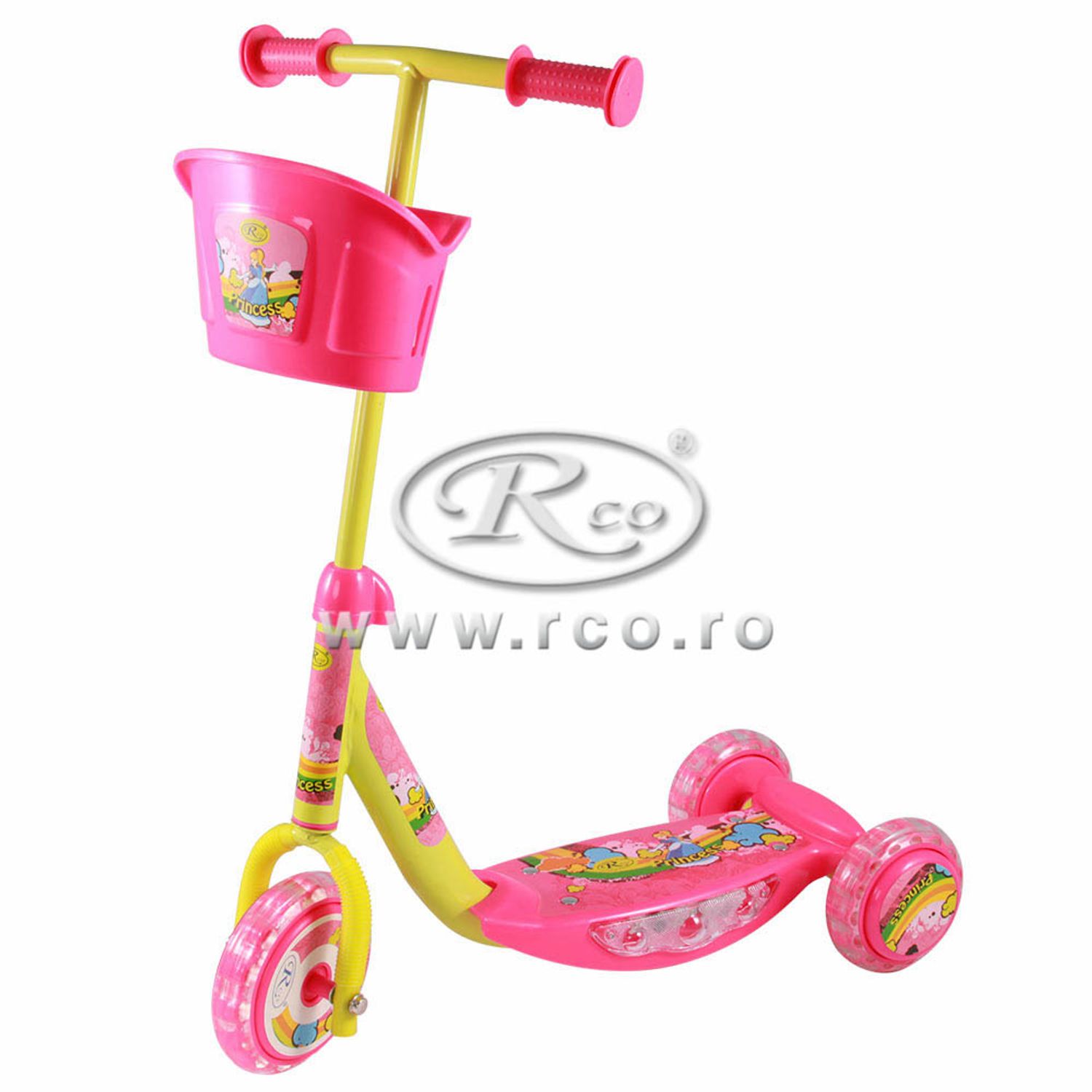 Trotineta 3 roti - Roz PC51 fotografia produsului