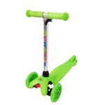 Trotineta cu 3 roti si luminite multicolore PC613D, verde fotografia produsului