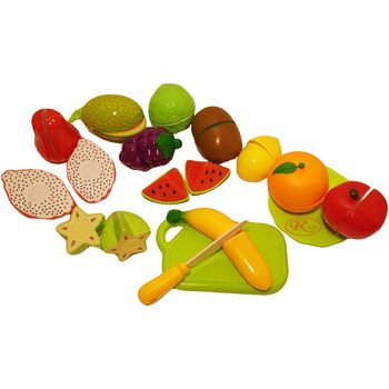 Set jucarii pentru copii fructe de taiat,15 piese vg 1004