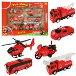 Set Pompier cu vehicule moderne,6 piese, BL 2518 fotografia produsului