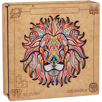 Puzzle jigsaw din lemn, multicolor, 151 piese, 30x30, wd 7020-b