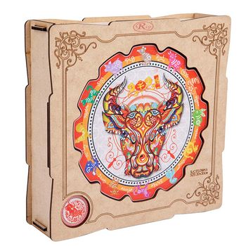 Puzzle jigsaw din lemn, multicolor, 216 piese, 30x30, wd 7020-h