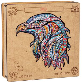 Puzzle jigsaw din lemn, multicolor, 151 piese, 30x30, wd 7020-d