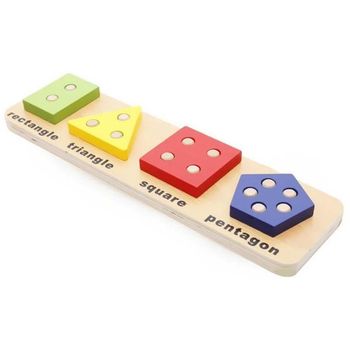 Puzzle montessori, cu forme geometrice, wd 9517-d