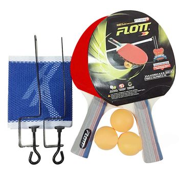 Set palete tenis de masa cu 3 mingi + fileu flott, ftt0878