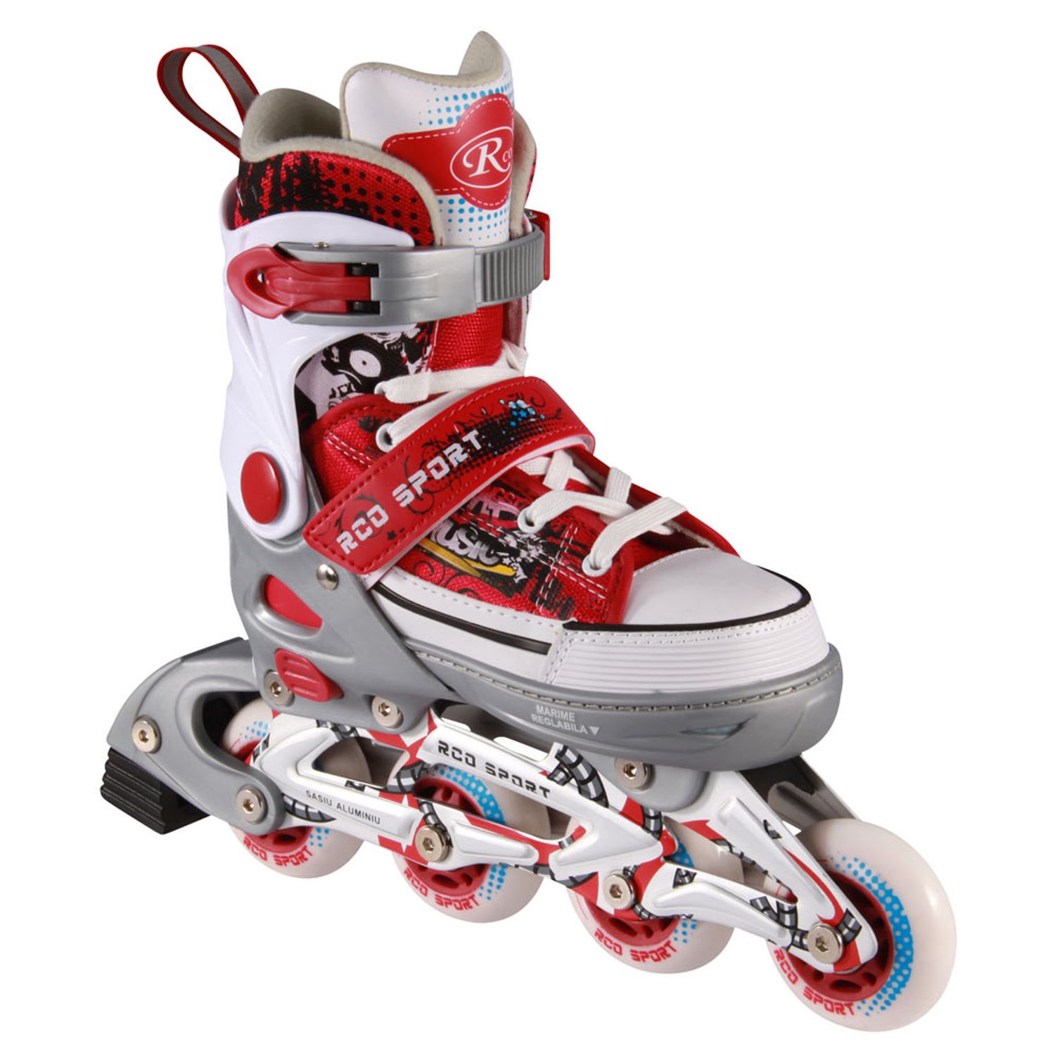 Role reglabile RCO,marime 40-43, Rosu, SS5006L-B fotografia produsului