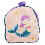 Jucarie din plus tip ghiozdanel cu sirena, Mov, 33 cm WJ6136A fotografia produsului