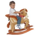 Calut Balansoar cu spatar, roti si sunete RCO, Crem, WJ5811B fotografia produsului