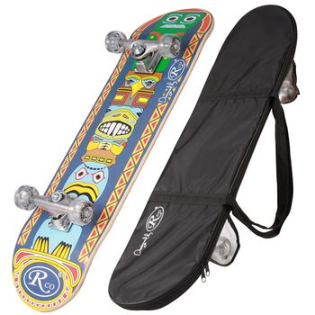 Skateboard din lemn cu husa rco, abec5, pu, 78,5 cm, aluminiu, hb2005 a