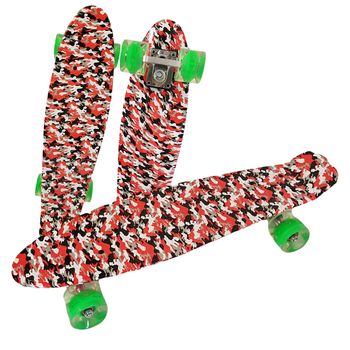 Penny board cu roti pu si lumini, abec-7, pu, aluminiu, hb3010-f, rco®