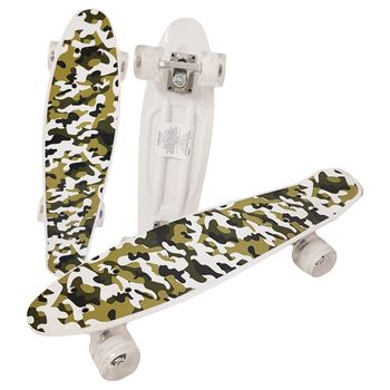 Penny board cu roti pu si lumini, abec-7, pu, aluminiu, hb3002-d