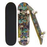 Skateboard STS, ABEC 7, Aluminiu, 79x20 cm, GRAFFITI WALL, HB4004-E fotografia produsului