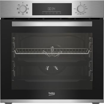 Cuptor incorporabil beko bbim12300xm, 72 l, 8 functii de gatire, grill, autocuratare catalitica, control mecanic, inox