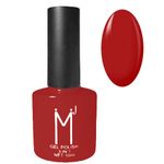 Oja semipermanenta 3 in 1, MJ Gel Polish, Nuanta 025 Cherry Red, 10 ml fotografia produsului