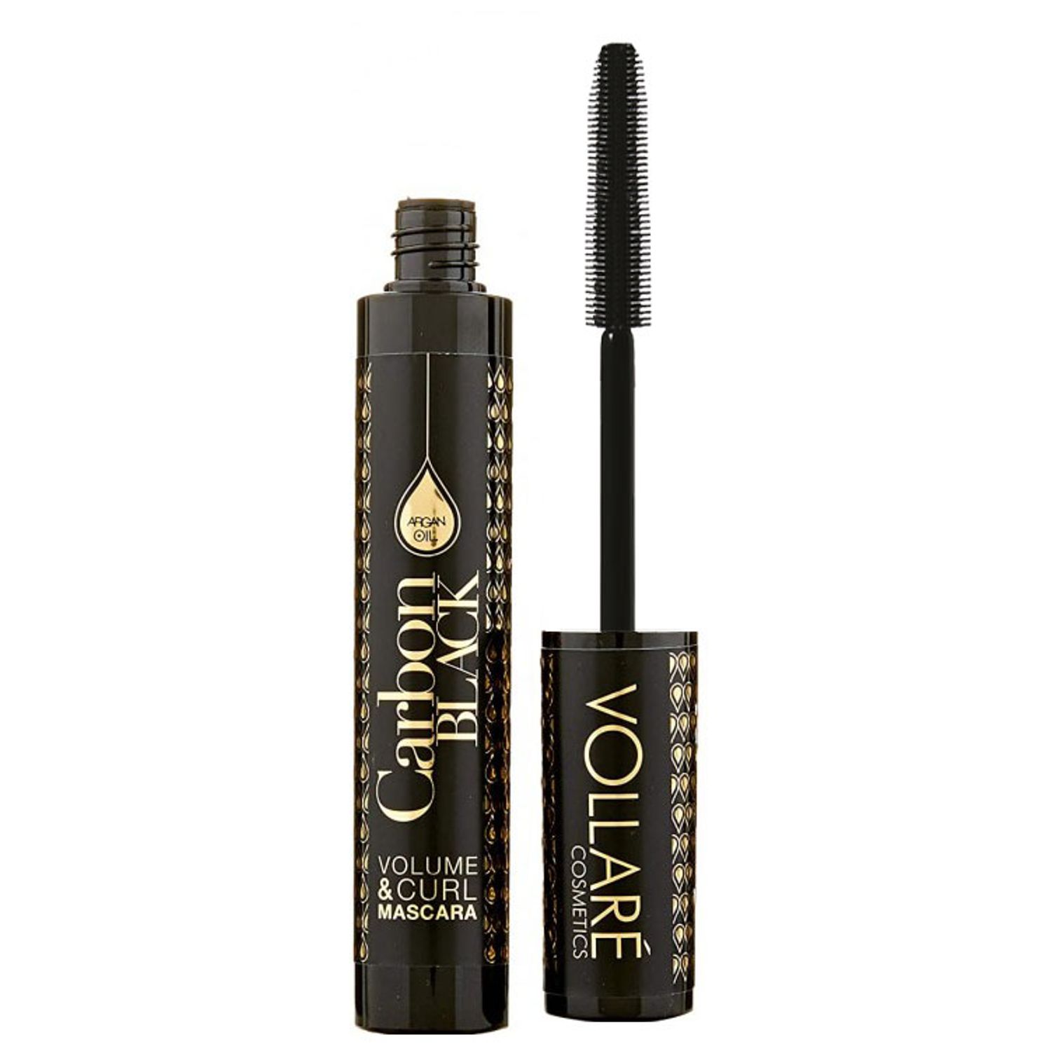 Mascara pentru Volum si Alungire VOLLARE Carbon Black cu Ulei de Argan, Negru intens, 12 ml fotografia produsului