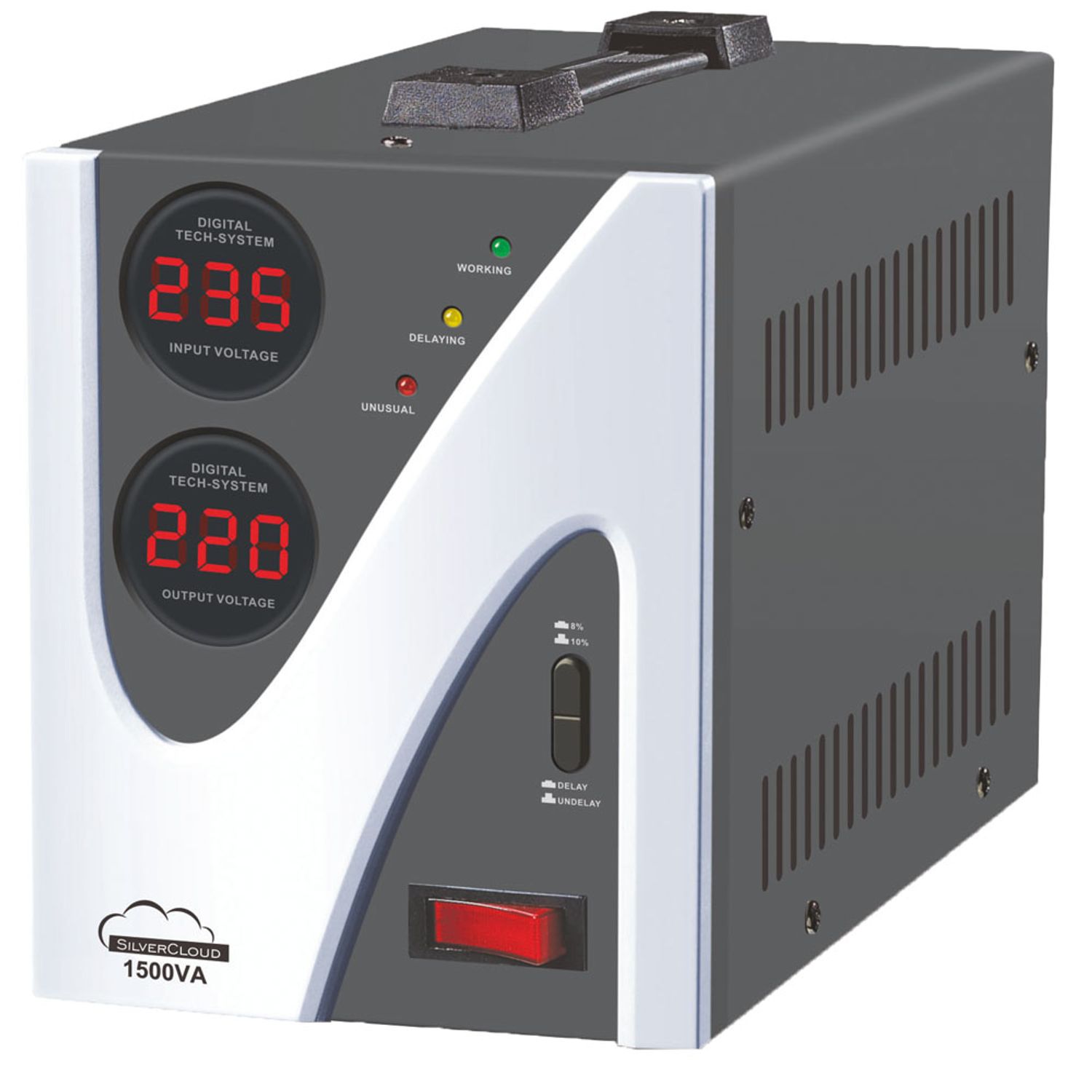 Stabilizator de tensiune SilverCloud 1500VA 900W 6.8A fotografia produsului