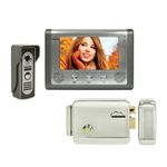 Kit Interfon video SilverCloud House 715 cu ecran LCD de 7 inch si Yala electromagnetica SilverCloud YL500 fotografia produsului